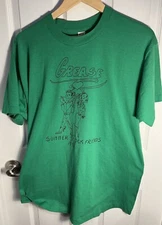 Vintage Grease 1991 T Shirt Green Single Stitch XXL Summer Stock Friends Retro