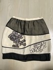Walter Women's Silk Skirt Beaded Mini Beige Black org. $595.00 Size 0 Holiday — photo 1