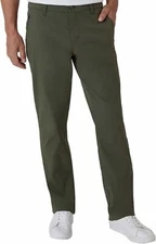 WEATHERPROOF VINTAGE MENS PERFORMANCE WEATHER FLATFRONT PANT GREEN 40x34 NEW!