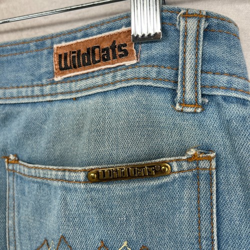 Vintage 70s WILD OATS Jeans Womens XL Mens 36 Cotton Denim Bootcut Hi Rise - Picture 11 of 18