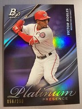 2019 Bowman Platinum Wal-Mart Presence Purple Refractor /250 Victor Robles