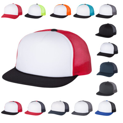 New! Richardson Foamie Trucker Ball Cap Meshback Hat Snapback 2-Tone Cap  113