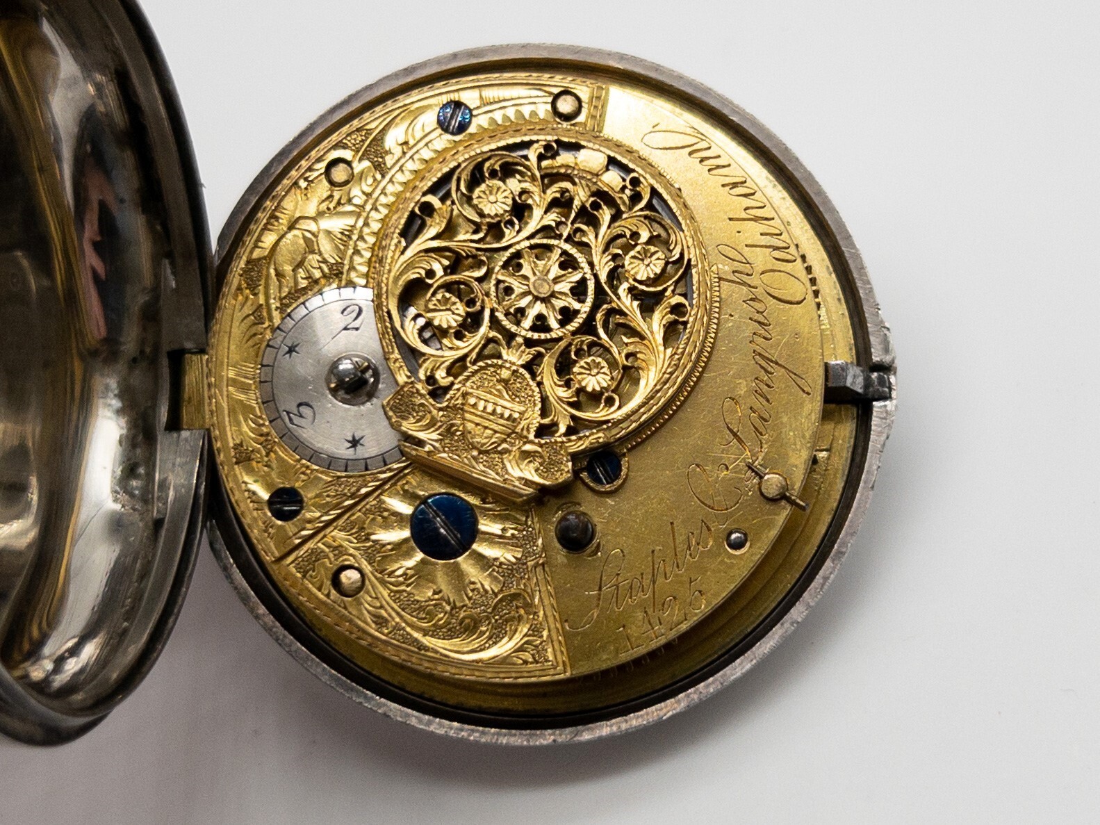 Antique 1700s KEY WIND James Staples Langrish Odiham England POCKET WATCH RARE eBay