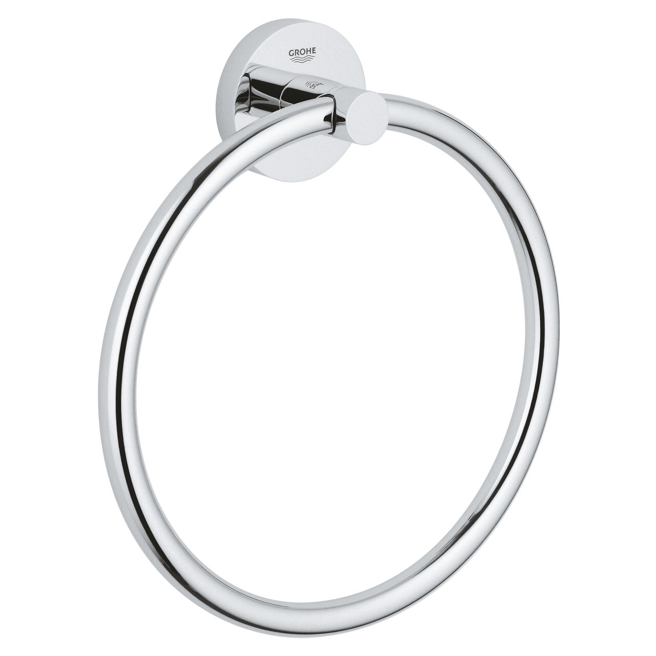 Grohe Essentials Bathroom Towel Ring Wall Mounted Chrome 40365001