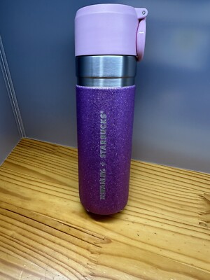 Starbucks Japan Stainless steel bottle STANLEY Glitter Purple 18