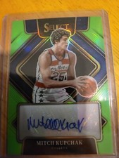 2021-22 Panini Select Signatures Neon Green Prizm /99 Mitch Kupchak #SG-MKP Auto