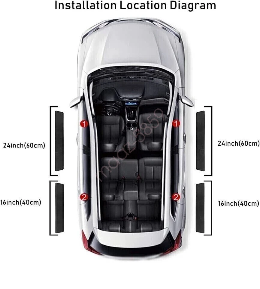 AU For Kia Sportage Door Plate Sill Scuff Anti Scratch Decal Sticker Protector - image 2 of 2