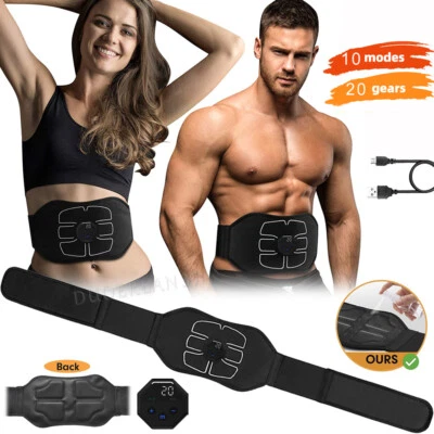 Rechargeable Muscle Machine Belt Simulation Fat Burner Belly Shaper Body Slim - Image 1 of 4