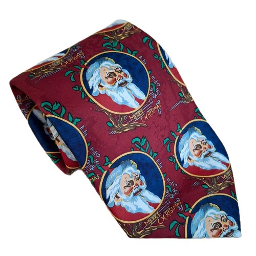 Jingle Bells Santa Christmas Festive Holiday Neck Tie Eckerd Tag