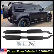 Fit Land Rover Defender 110 4Dr 2020+ Side Steps Running Board Nerf Protect Bar