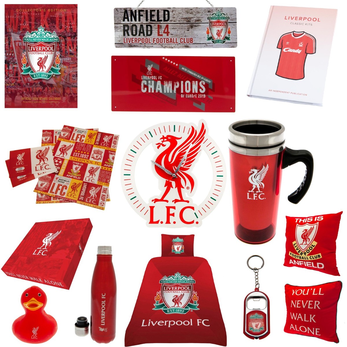 Liverpool FC Official Merchandise Home Gift Ideas Bedding Cushions Towels  Signs