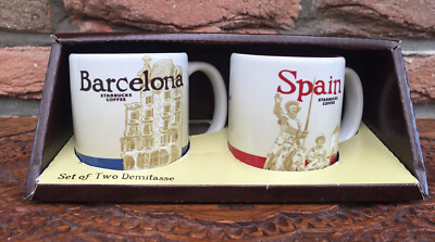 Starbucks Demitasse Espresso Tasse Barcelona/Spain NEU mit SKU 3oz/89ml