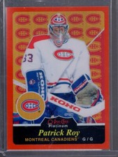 2015-16 O-Pee-Chee Platinum Retro Rainbow Orange #R16 Patrick Roy 48/49
