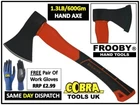 Hand Axe Fibreglass Shaft Handle Log Fire Wood Chopper Camping 1.3LB 600G 23-53
