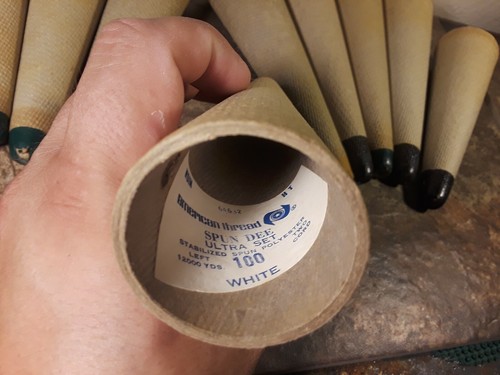 De colección - Juego de 10 soportes de carrete de hilo o hilo grandes antiguos - Salvamento primitivo - Imagen 8 de 8