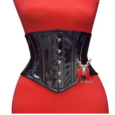 Unterbrustkorsett Rot Lack Corsage tolles Taillen training PVC Underbust Corsets