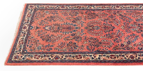Sarough Handgeknüpfter Perserteppich 302 x 78 cm-Orient,Carpet,Rug,Orange,Läufer - Picture 6 of 10
