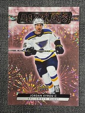 Jordan Kyrou 2023-24 Upper Deck Series 2 Hockey Dazzlers Pink #DZ-52 Odds 1:72