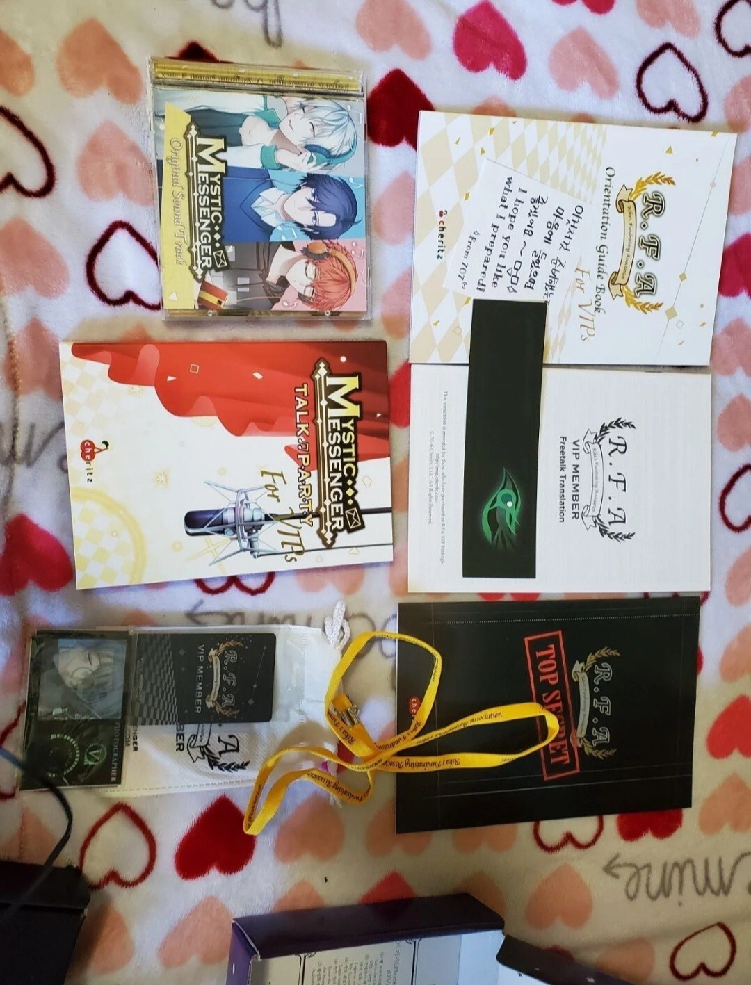Mystic Messenger RFA VIP And Special Believer Boxes | eBay