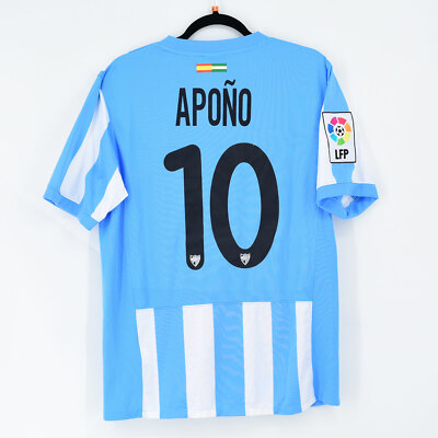 2011-12 Málaga CF Home Shirt #10 APOÑO Match Worn Jersey UK