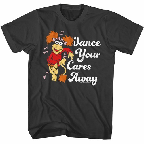 Fraggle Rock Jim Henson Red Karen Prell Dance Your Cares Away Men's T Shirt - Picture 3 of 3