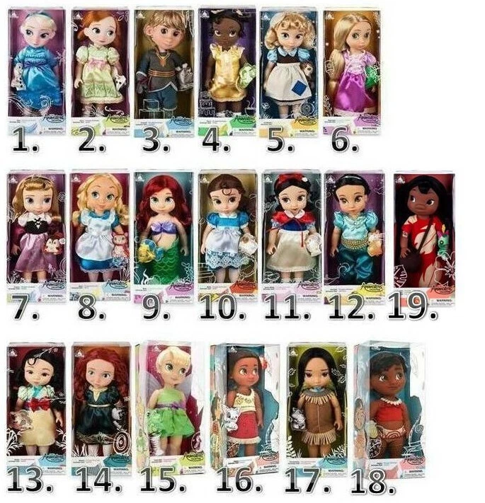 Disney Animators Collection Puppen, Ariel, Belle, Schneewittchen