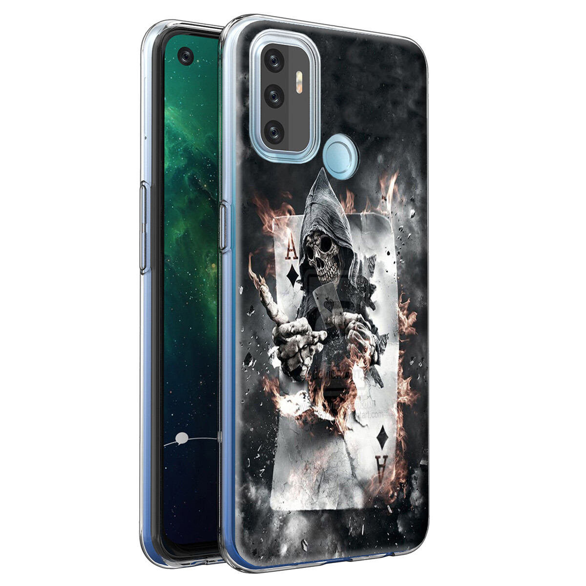 Immagine 3 - Custodia Cover per Oppo A53S back case in TPU silicone morbida fantasia CD