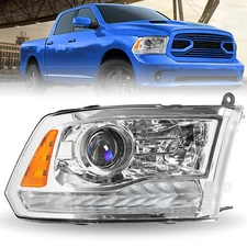 Factory Projector Headlight For 2013-2018 Dodge Ram1500 2500 3500 Passenger Side