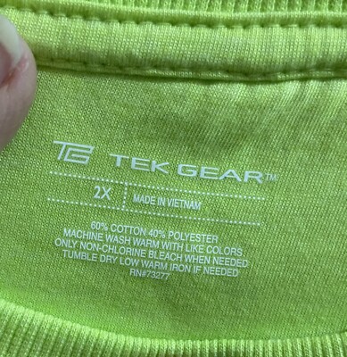 2X  TEK Women s Fleece Shirt Long Sleeve, Green Apple Color.  60/40 Cotton/Poly.
