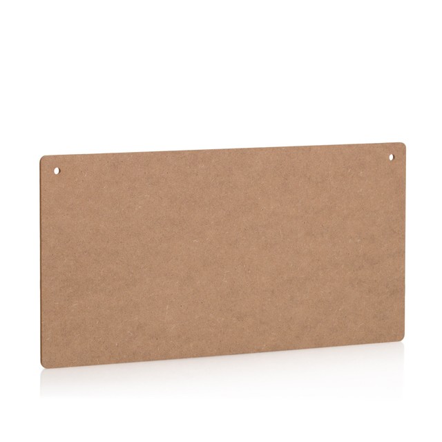 Wooden Rectangular Plaques 20cmx15cm with 2 Holes MDF Wood Sign Craft Blank