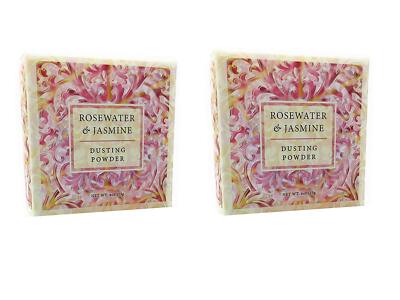 Greenwich Bay Trading Co. Dusting Powder 4 Ounce Rosewater & Jasmine - 2 PACK