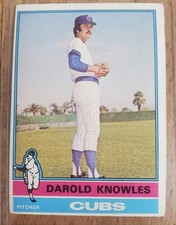 1976 Topps #617 Darold Knowles Chicago Cubs