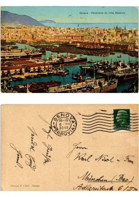 CPA GENOVA Panorama da Villa Rosazza ITALIEN (532729)