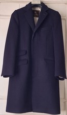 Cappotto uomo "Loro Piana "; taglia: 48; colore: blu; 100% cashmere; foderato