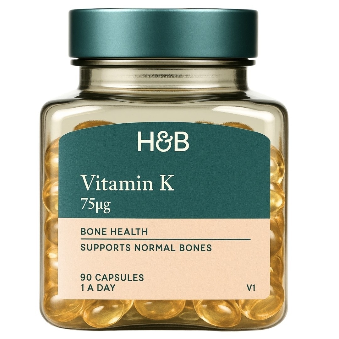Holland & Barrett Vitamin K 75µg For Bone Health Support 90 Capsules