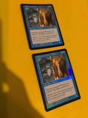 Aphetto Grifter x2 Wizard Onslaught MTG Karte. Alte Vintage FOLIE. Sternschnuppe.
