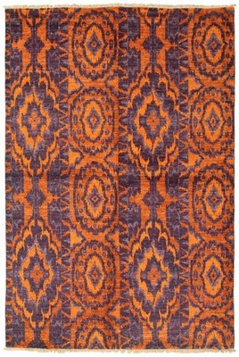 Traditional  Hand-knotted Area Rug 6'1'' x 9'1'' Oriental Wool Carpet