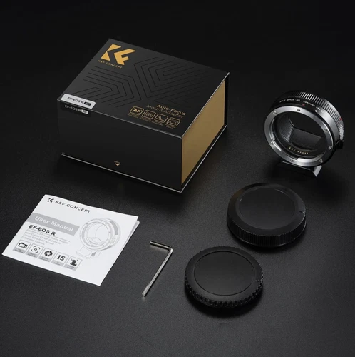 K&F Concept Auto Focus Lens Adapter Canon EF/EFS-S Lens to EOS R RF-Mount