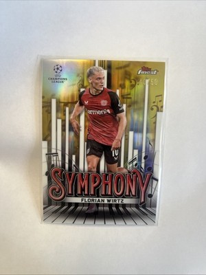 Florian Wirtz 2024-25 Finest UEFA Gold Symphony Card /50 Bayer 04 Leverkusen