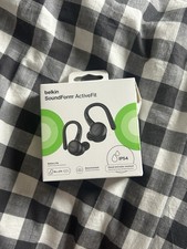 Belkin Soundform Active Fit True Wireless Earbuds Black Brand New Sealed