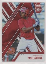 2017 Panini Elite Extra Edition Aspirations Red 28/150 Yasel Antuna #123 s3g
