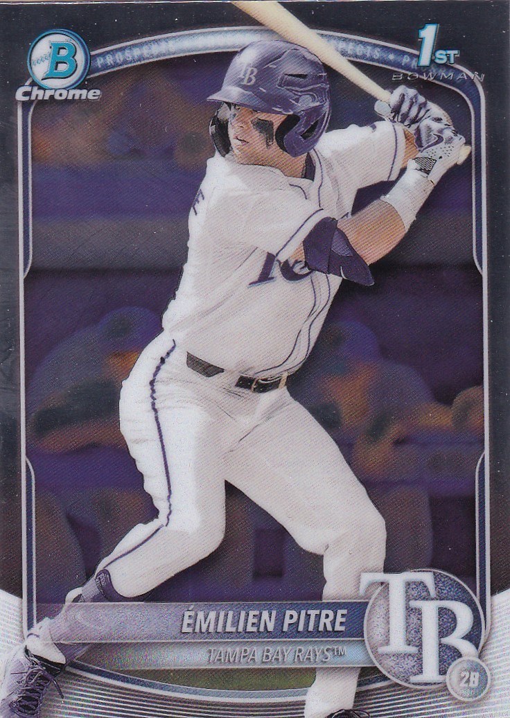 EMILIEN PITRE BOWMAN CHROME PROSPECTS 1ST ROOKIE CARD RC RAYS #BCP-83 2025