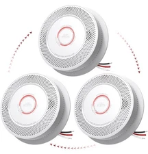 Siterlink 3 Pack Smoke and Carbon Monoxide Detector Combo with Voice Alert