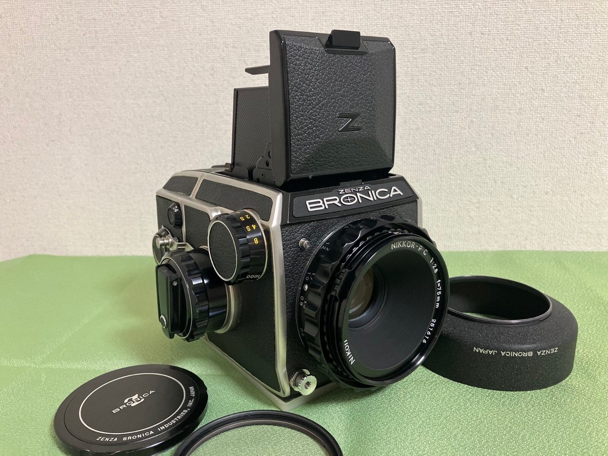 Nikon NIKKOR-P・C 75mm f2.8 ZENZA BRONICA Zenza Bronica EC + Nikkor PC 75mm f/2.8 Lens [ TOP MINT w