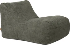 Modora Bean Bag Chair Lounger, Heather Green Soft Boucle