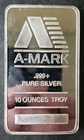 A-Mark 10oz Silver Bar