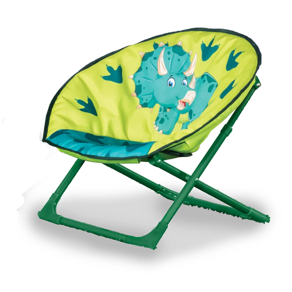 Caravan / Camping / Tent Foldaway Childs Moon Chair - Dinosaur Design