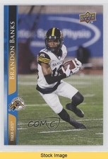 2021 Upper Deck CFL Blue Brandon Banks #1 READ m7v