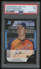 2006 Justin Verlander PSA 7 Bowman Buy Back 2005 Bowman DP Auto #BDP129 /233