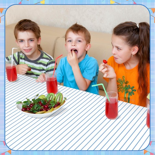 3 Pieces 108 x 54 Inch Notebook Plastic Tablecloth Large Rectangle Notebook D... - 第 6/7 張圖片